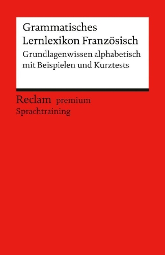Buchcover und Innenansicht für das Buch: Grammatisches Lernlexikon Französisch