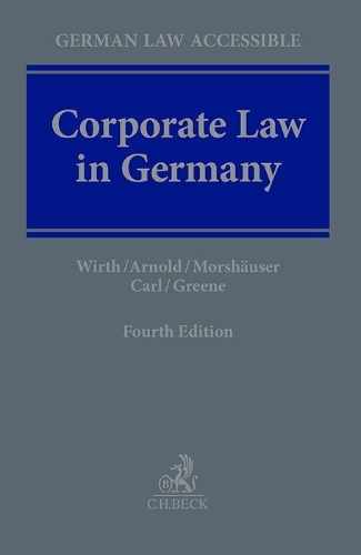 Buchcover und Innenansicht für das Buch: Corporate Law in Germany