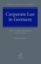 Buchcover und Innenansicht für das Buch: Corporate Law in Germany