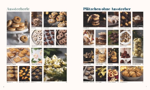 Buchcover und Innenansicht für das Buch: Sallys Weihnachtsbäckerei