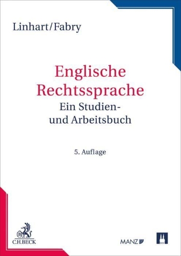 Buchcover und Innenansicht für das Buch: Englische Rechtssprache