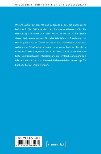 Buchcover und Innenansicht für das Buch: Arts and Health - Österreich im internationalen Kontext