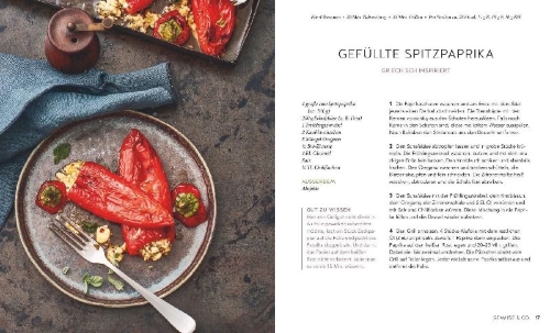 Buchcover und Innenansicht für das Buch: Veggie Grillen