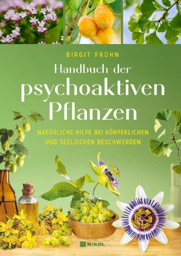 Buchcover und Innenansicht für das Buch: Handbuch der psychoaktiven Pflanzen