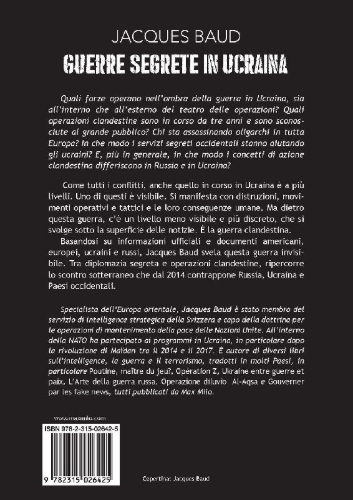Buchcover und Innenansicht für das Buch: Guerre segrete in Ucraina