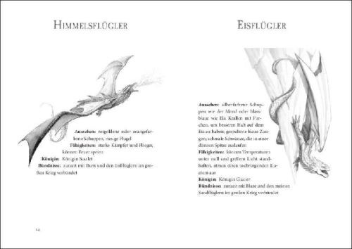 Buchcover und Innenansicht für das Buch: Wings of Fire - Die Insel der Nachtflügler