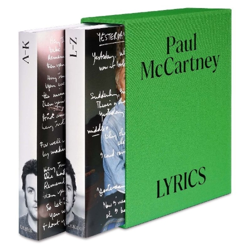 Buchcover und Innenansicht für das Buch: The Lyrics: 1956 to Present