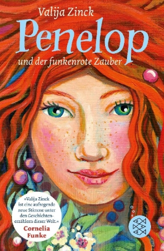 Buchcover und Innenansicht für das Buch: Penelop und der funkenrote Zauber: Kinderbuch ab 10 Jahre - Fantasy-Buch für Mädchen und Jungen