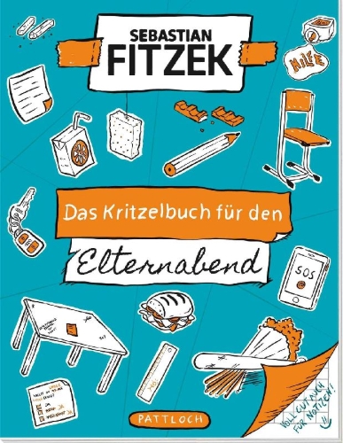 Buchcover und Innenansicht für das Buch: Das Kritzelbuch für den Elternabend