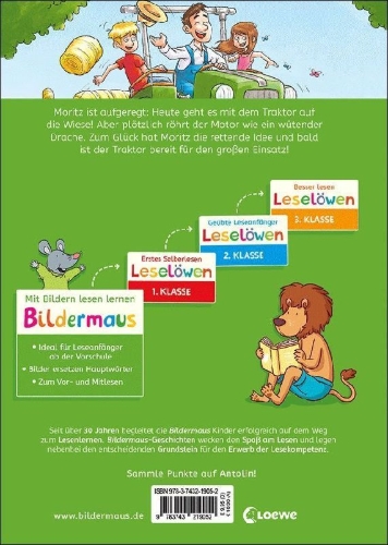 Buchcover und Innenansicht für das Buch: Bildermaus - Unser Traktor ist der beste