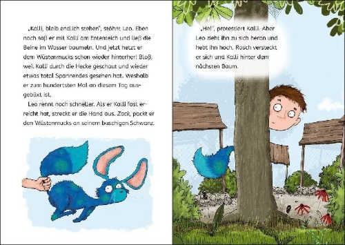 Buchcover und Innenansicht für das Buch: Kalli Wüstenmucks lebt gefährlich (Band 3)