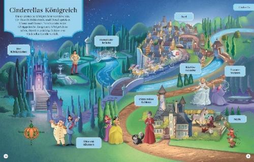 Buchcover und Innenansicht für das Buch: Disney Prinzessin: Unsere magische Welt