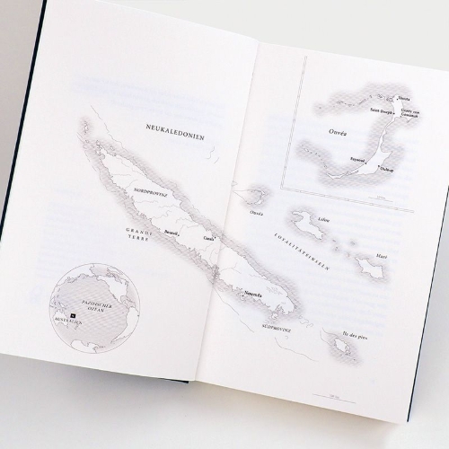 Buchcover und Innenansicht für das Buch: Kanaky. Sur les traces d'Alphonse Dianou. Récit
