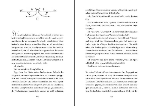 Buchcover und Innenansicht für das Buch: Ophelia und die Bernsteinchroniken