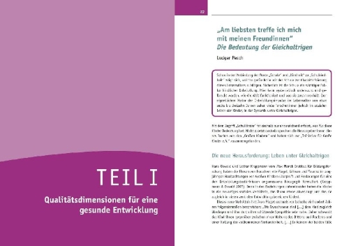 Buchcover und Innenansicht für das Buch: Ganztag im besten Interesse der Kinder