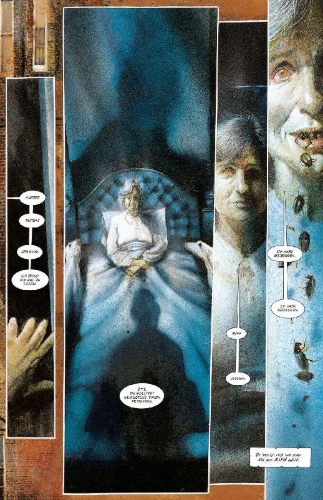 Buchcover und Innenansicht für das Buch: Batman: Arkham Asylum