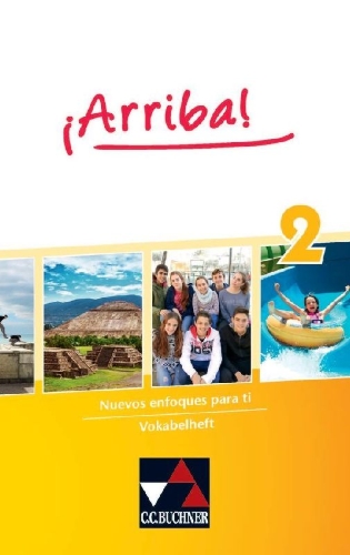 Buchcover und Innenansicht für das Buch: ¡Arriba! Vokabelheft 2