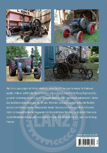 Buchcover und Innenansicht für das Buch: Lanz Bulldog