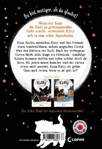 Buchcover und Innenansicht für das Buch: Kitty and the Sky Garden Adventure