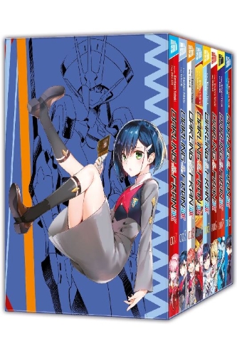 Buchcover und Innenansicht für das Buch: Darling in the Franxx 1-8 im Schuber
