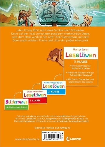 Buchcover und Innenansicht für das Buch: Leselöwen 3. Klasse - Der Kampf der Götter