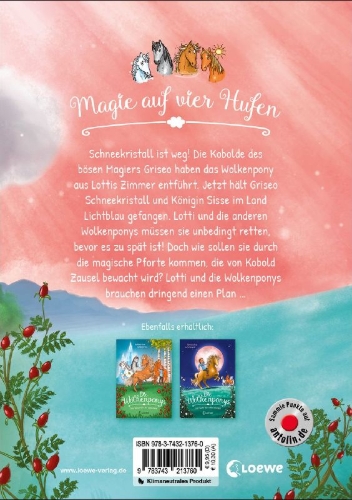 Buchcover und Innenansicht für das Buch: Die Wolkenponys (Band 3) - Das verzauberte Schloss