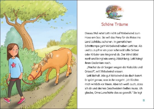 Buchcover und Innenansicht für das Buch: Die Wolkenponys (Band 3) - Das verzauberte Schloss