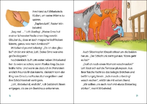 Buchcover und Innenansicht für das Buch: Die Wolkenponys (Band 3) - Das verzauberte Schloss