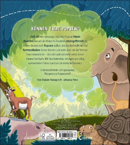Buchcover und Innenansicht für das Buch: Wer pupst denn da?
