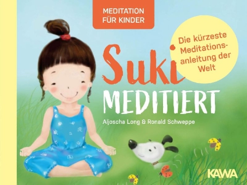 Buchcover und Innenansicht für das Buch: Suki meditiert
