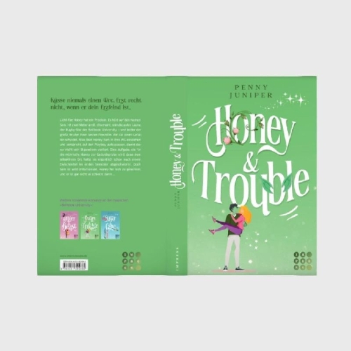 Buchcover und Innenansicht für das Buch: Honey & Trouble (Bellbook University 2)