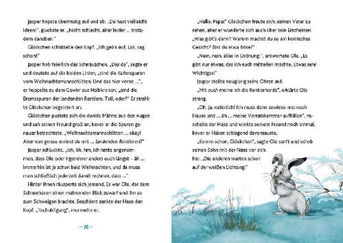 Buchcover und Innenansicht für das Buch: Glöckchen, das Weihnachtspony (Band 1) - Das Wunder vom Nordpol