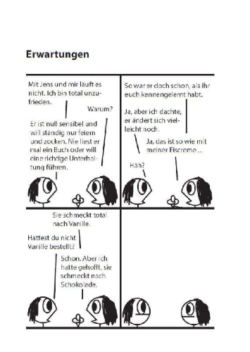 Buchcover und Innenansicht für das Buch: Erzähl mir nix