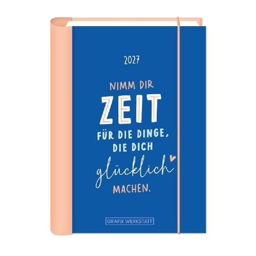 Buchcover und Innenansicht für das Buch: Terminplaner 2027 Nimm dir Zeit