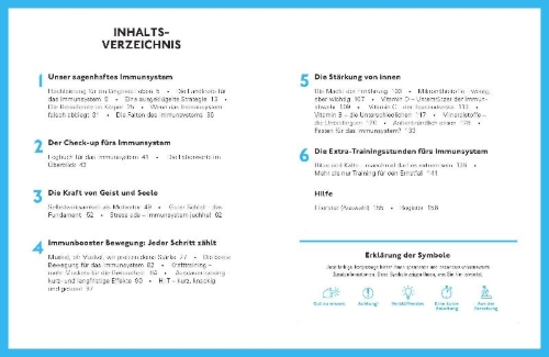 Buchcover und Innenansicht für das Buch: Für ein fittes Immunsystem