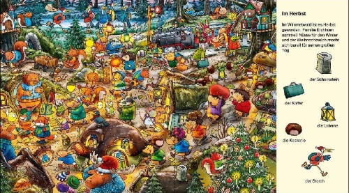 Buchcover und Innenansicht für das Buch: Suche und finde! - Weihnachten