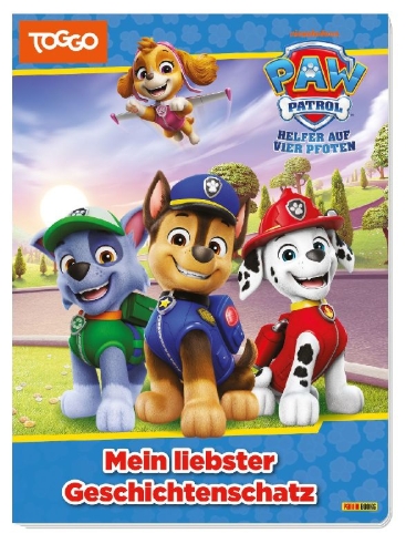 Buchcover und Innenansicht für das Buch: PAW Patrol: Mein liebster Geschichtenschatz
