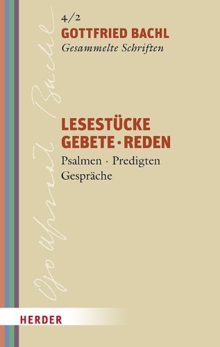 Buchcover und Innenansicht für das Buch: Lesestücke - Gebete - Reden