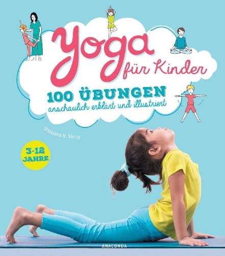 Buchcover und Innenansicht für das Buch: 100 acitivités yoga