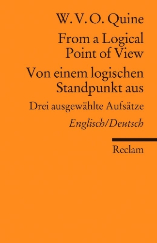 Buchcover und Innenansicht für das Buch: From a Logical Point of View / Von einem logischen Standpunkt aus