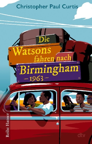 Buchcover und Innenansicht für das Buch: The Watsons go to Birmingham