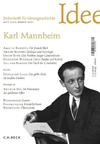 Buchcover und Innenansicht für das Buch: Zeitschrift für Ideengeschichte Heft XIX/3 Herbst 2025