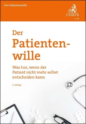 Buchcover und Innenansicht für das Buch: Der Patientenwille