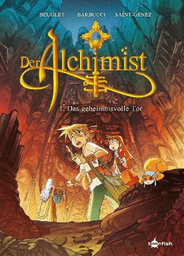Buchcover und Innenansicht für das Buch: Der Alchimist. Band 1