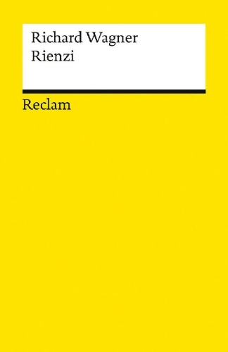 Buchcover und Innenansicht für das Buch: Rienzi, der Letzte der Tribunen