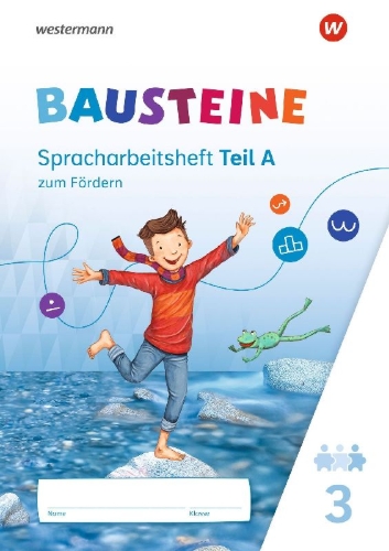 Buchcover und Innenansicht für das Buch: BAUSTEINE Sprachbuch und Spracharbeitshefte. Spracharbeitsheft zum Fördern 3