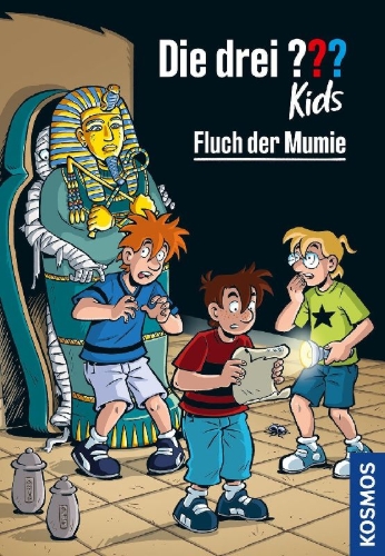 Buchcover und Innenansicht für das Buch: Die drei ??? Kids, 109, Fluch der Mumie