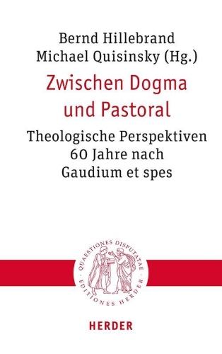 Buchcover und Innenansicht für das Buch: Zwischen Dogma und Pastoral