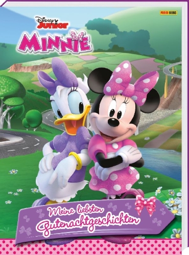 Buchcover und Innenansicht für das Buch: Disney Junior Minnie: Meine liebsten Gutenachtgeschichten