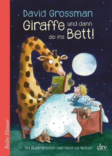 Buchcover und Innenansicht für das Buch: Giraffe und dann ab ins Bett!
